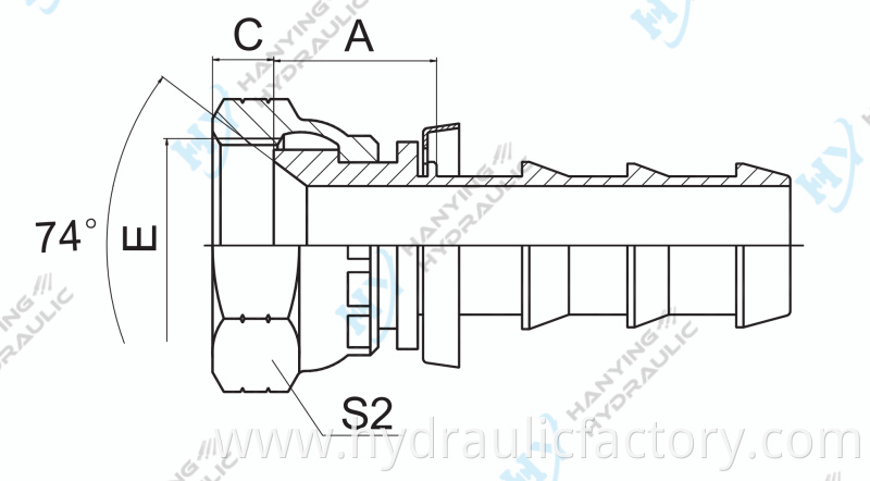 Jic Female 74 Cone Seat 26711 Po Drawing